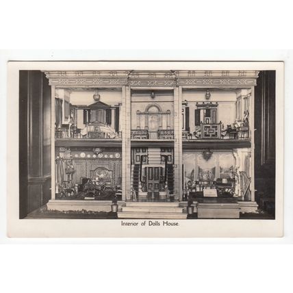 Interior of Dolls House RP Postcard D197