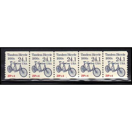 2266 24.1c Tandem Bicycle Very Fine MNH Dry Gum PNC 1/5 X1335
