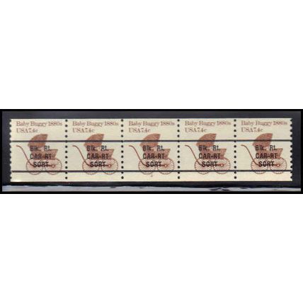 1902a 7.4c Baby Buggy Fine MNH Dry Gum PNC 2/5 X1444