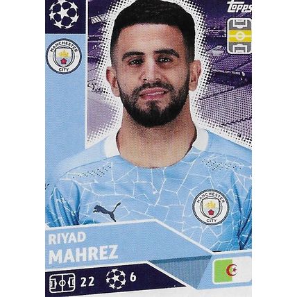 Topps UEFA Champions League 2020/21 Stickers: MCI13- Mahrez