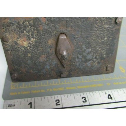 RARE ANTIQUE 1700's -1800's LARGE WROUGHT IRON PADLOCK WITH KEY WORKS GREAT