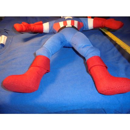 CAPTAIN AMERICA 16" Tall PLUSH DOLL! Marvel/Good Stuff, 2010! $15.00