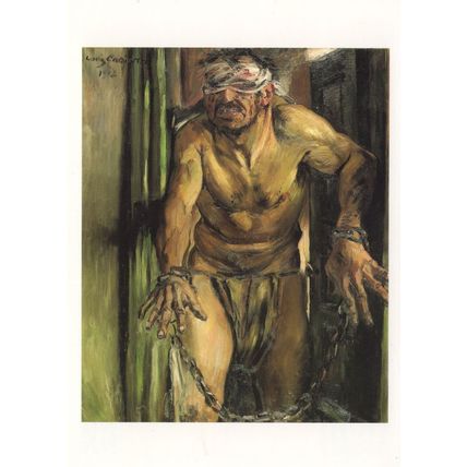 Lovis Corinth The Blinded Samson Tate Gallery Painting Postcard