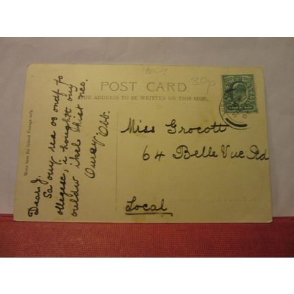 St. PETER'S COLLEGE, PETERBOROUGH, NORTHAMPTONSHIRE antique postcard 1904 pm =
