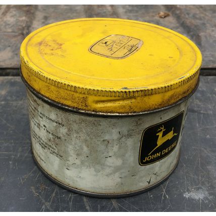John Deere Antiseptic Hand Cleaner 1 lb Metal Can gas oil vintage tin sign rare
