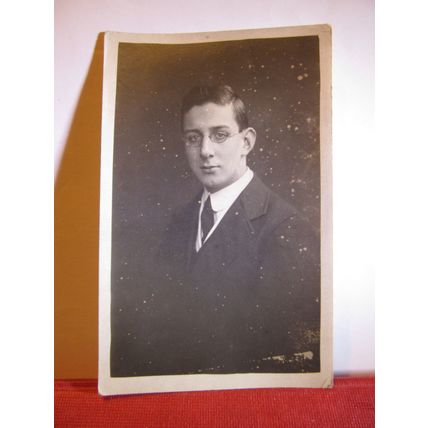 Mr. WILFRED A BROOK . antique photograph POSTCARD =