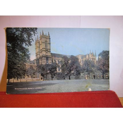 WESTMINSTER ABBEY, LONDON unused vintage postcard. RP =