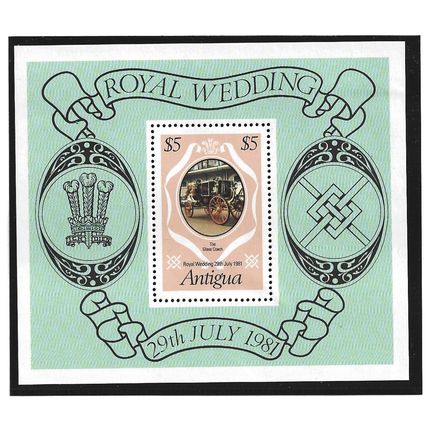 Antigua.1981 Royal Wedding (1st series) Mini Sheet 705.Unmounted Mint.Oct23