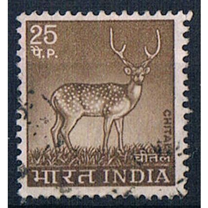 India 1974 SG722 indi112 Spotted Deer 25p Used Stamp