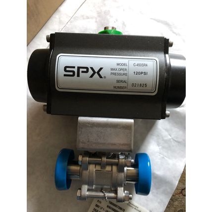NEW SPX C-450SR4 WBV30000132 PNEUMATIC ACTUATED BALL VALVE,161208C3,AZ