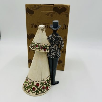 Jim Shore Heartwood Creek Bride and Groom Cake Topper 2006 Figurine 7in Boxed