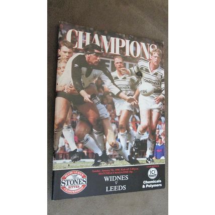 1990 Rugby Football League Programme - Widnes v Leeds n2
