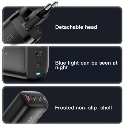 Essager 65W GaN Charger USB Type C For Laptop MacBook Pro Wall Charger UK Plug