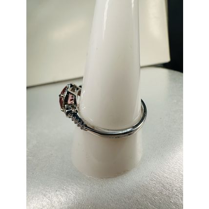 Bomb Party Sz10 Revealed BP Ring Fashion Jewelry RBP Radiant Halo Pink Rhodium P