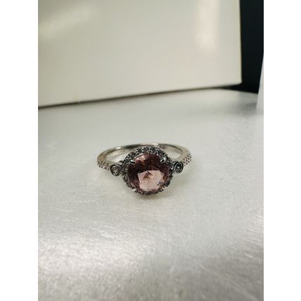 Bomb Party Sz10 Revealed BP Ring Fashion Jewelry RBP Radiant Halo Pink Rhodium P