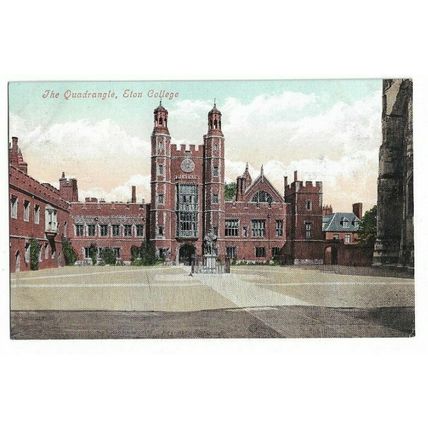 The Quadrangle, Eton College. Postcard.