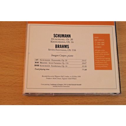 BBC Music - Imogen Cooper plays Schumann Brahms Humoreske 20 Kreisleriana 16