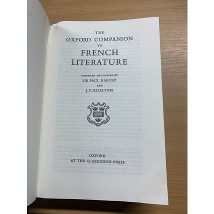 1959 "THE OXFORD COMPANION TO FRENCH LITERATURE" 1.3kg HARDBACK BOOK (P7)