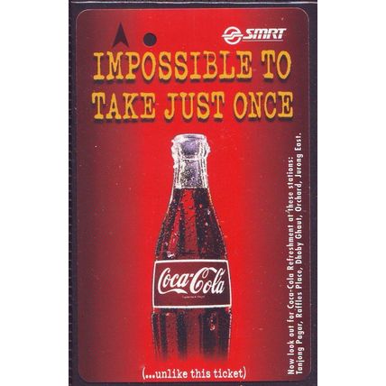 Coca Cola S'pore SMRT Train Card