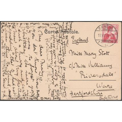 Église Anglais, Genève, 1910 - Druz & Warnery CPA DW1106