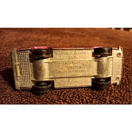 Old Vintage Original Matchbox Freeman Inter City 1:95 Scale 1970 Made In England