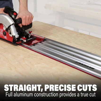 Milescraft 1409 Track Saw Guide - Universal for 7-1/4" Circular Saws, 50" Cuttin