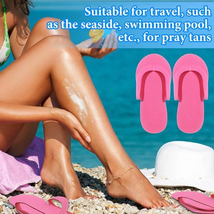 Janmercy 90 Pairs Pedicure Slippers Disposable Flip Flops Foam Sandals Bulk Spa