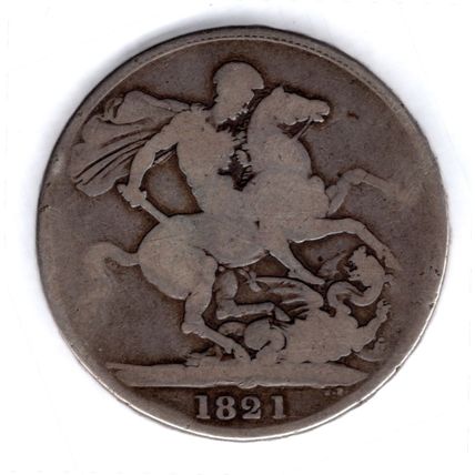 Great Britain. George IV Crown 1821. MV11482