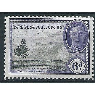 Nyasaland 1945 SG150 6d Black & Violet Mounted Mint ..