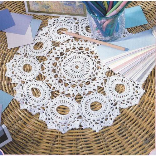 Beautiful Crochet Doily PATTERN Circle Around