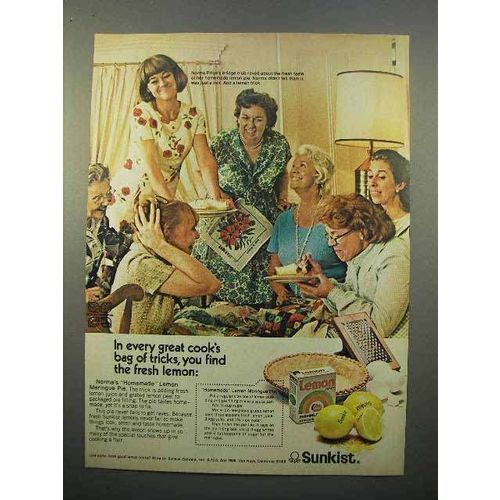 1972 Sunkist Lemons Ad - Great Cook's Bag of Tricks