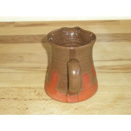 Welsh Studio Pottery Wax Resist Milk Jug - Footprint Backstamp