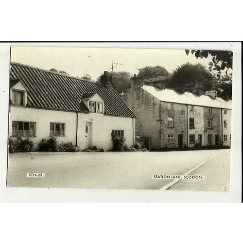 Yorkshire SCORTON Station Lane Postcard by Frith (SCN.65)