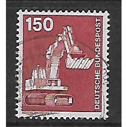 GERMANY 1975 150pf RED MECHANICAL SHOVEL SG 1751 M / MINT