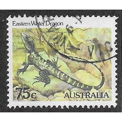 AUS 1981 75c 'EASTERN WATER DRAGON' (P14 X 15) FINE USED (EBID66-545)