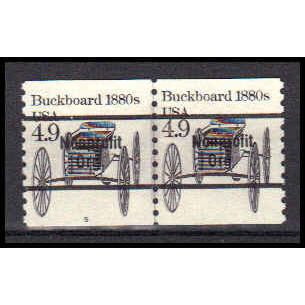 2124a 4.9c Buckboard Fine MNH Dry Gum CNP Left 5 PA0656