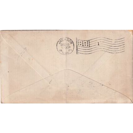 United States 1907 Babcock & Wilcox Co.Cincinnati O-Jackson Tenn Cover typed VGC