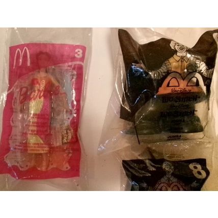Lot of 7 2002 McDonalds Happy Meal Toys Mint in Bags