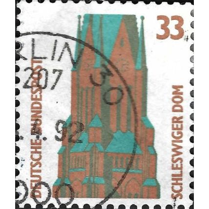 GERMANY, St. Peter's Cathedral, Schleswig, red-brown 1989, 33pf