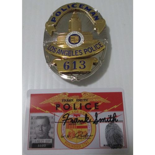 Dragnet Frank Smith #613 Television Prop Picture ID Card