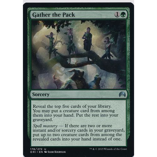 Magic the Gathering MTG Origins 178/272 Gather the Pack
