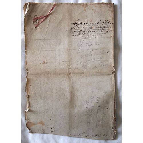 Deed abstract supplemental 1804-05 of late Brooks estate to George George