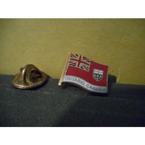 Ontario,Canada,Provincial Flag,Collector Lapel Pin