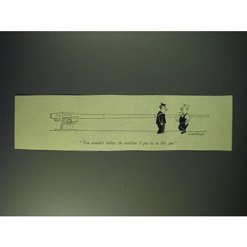 1942 cartoon by Acanthus (Frank Hoar) - You wouldn't believe the overtime