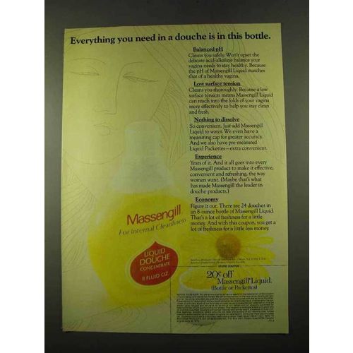 1975 Massengill Liquid Douche Ad - Everything You Need