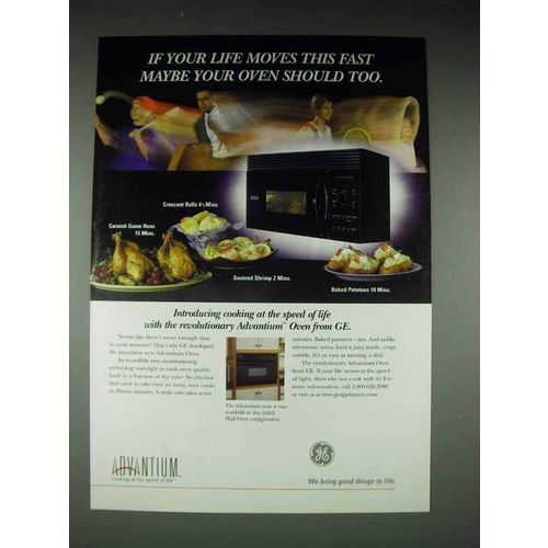 2000 GE Advantium Oven Ad - Life Moves This Fast