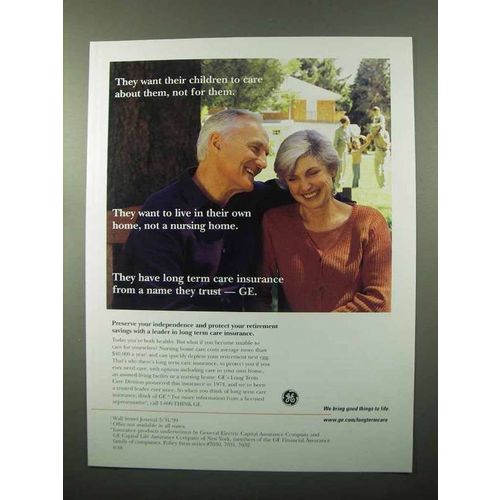 2000 GE Long Term Care Insurance Ad - Care About Them