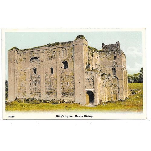 PRINTED POSTCARD OF CASTLE RISING KINGS LYNN NORFOLK (2211)