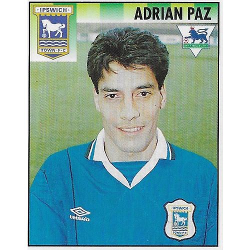 Merlin's Premier League 1995 Stickers: No.186 - Paz