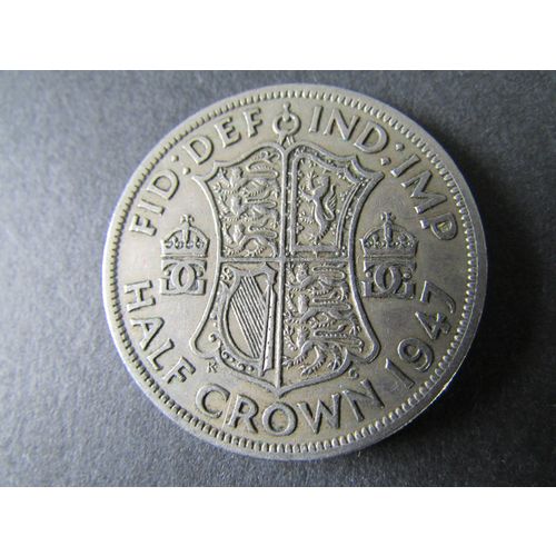 1947 GEORGE VI HALF CROWN FREE POST. AAJ